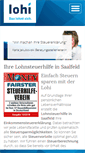 Mobile Screenshot of lohnsteuerhilfe-saalfeld.info
